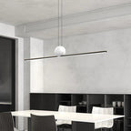 Arisha Minimalist Linear Bubble Pendant Light Marble
