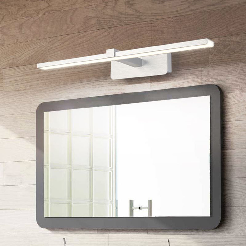 Arisha Nordic Linear Mirror Front Wall Lamp, Silver
