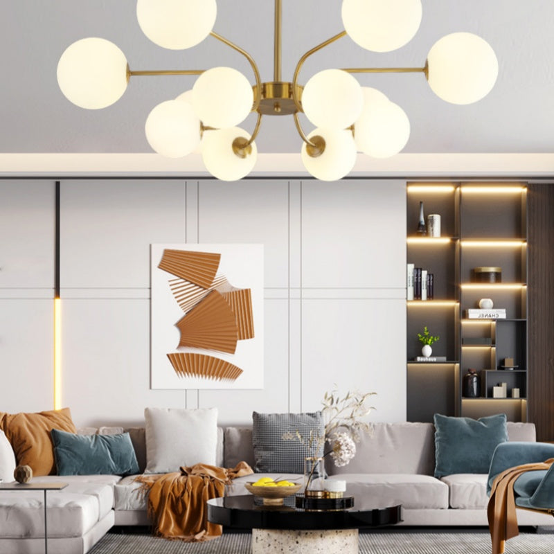 Valentina Modern LED Chandelier Chrome/Gold Living Room/Bedroom