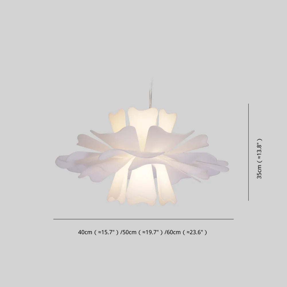 Niva Elegant Flower Pendant Light White