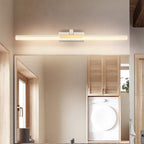 Arisha Modern Linear Mirror Front Metal Vanity Wall Lamp, Black/White