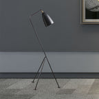 Morandi Modern Metal Cup Black Floor Lamp, Multi Colors