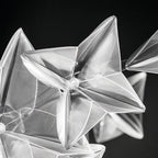 Olivia Luxury Star Pendant Light, Living Room, Silver