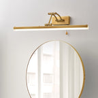 Arisha Linear Arc Light Poles Metal Black Vanity Wall Lamp