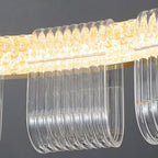 Arisha Modern Ring Pendant Light, White/Gold