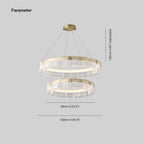 Arisha Modern Ring Pendant Light, White/Gold