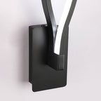 Arisha Wave Modern Simple Wall Lamp, Black & White