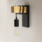 Silva Wall Lamp Bulb Industrial, Metal, Black/White, Living Room