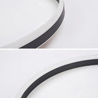 Arisha Minimalist Ring Metal Flush Mount Ceiling Light, Black