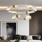 Arisha Modern Round/Oval /Metal Pendant Light, Gold