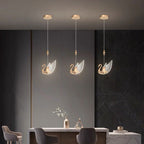 Arisha Modern Creative Swan Pendant Light, 2 Color