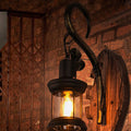 Epoch Wall Lamp Fish Shape Vintage, Wood/Metal, Bedroom