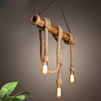 Silva Vintage Retro Resin Pendant Light, flaxen