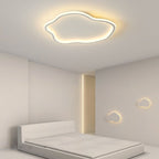 Arisha Modern Metal/ Flush Mount Ceiling Lights, White/Black