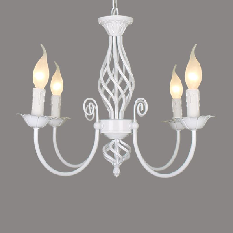 Silva Pendant Light Candle Retro, Metal/Glass, Black/White, Restaurant
