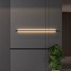 Liora Modern Slim Linear Black LED Wall Lamp