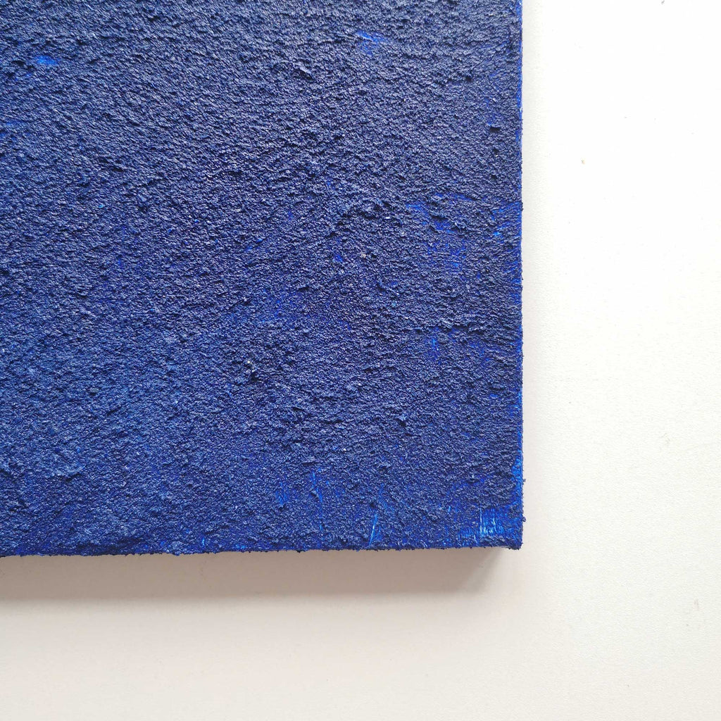Textured Cobalt Blue Abstract Painting