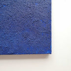 Textured Cobalt Blue Abstract Painting