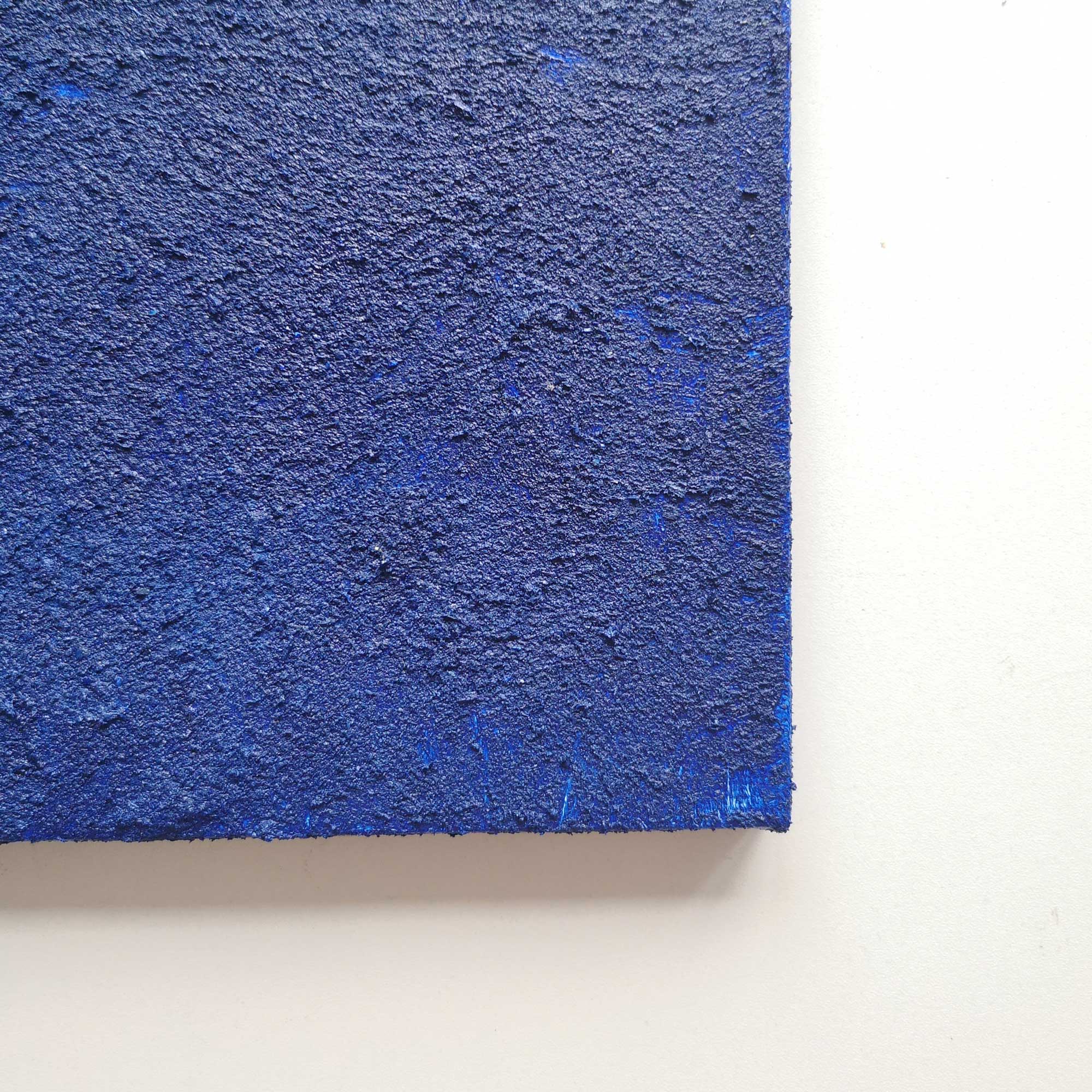 Textured Cobalt Blue Abstract Painting