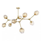 Valentina Modern Bubble Metal Pendant Light, Black/Gold