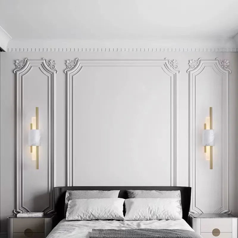 Arisha Modern Metal/Marble LED Wall Lamp