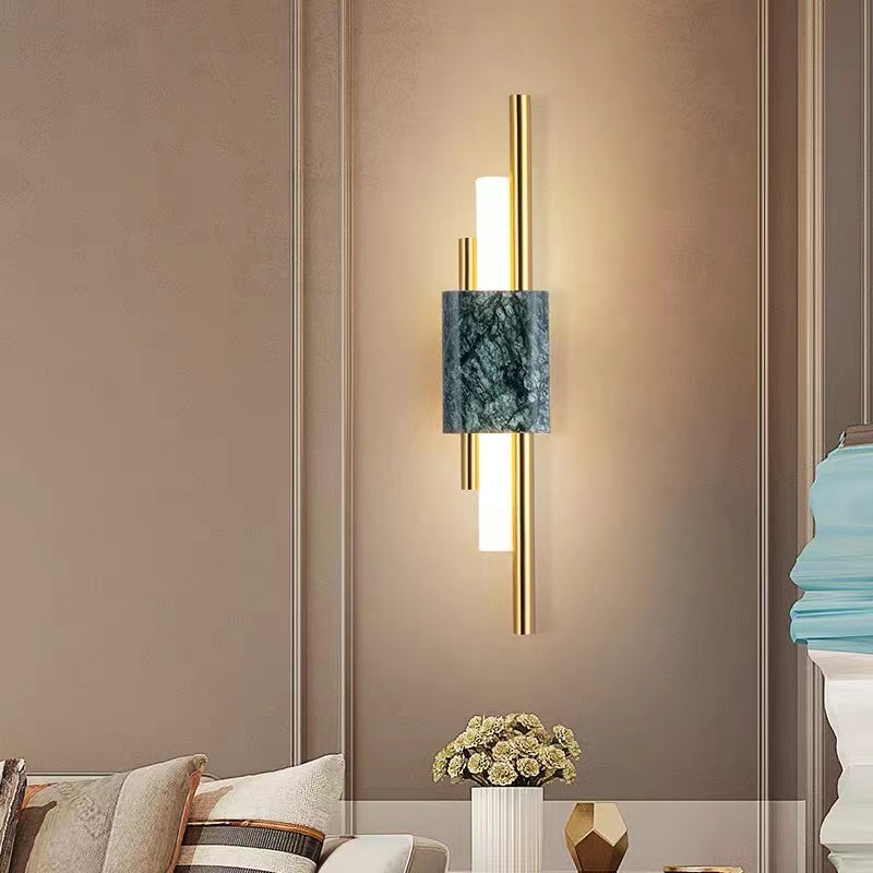 Arisha Modern Metal/Marble LED Wall Lamp