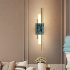 Arisha Modern Metal/Marble LED Wall Lamp