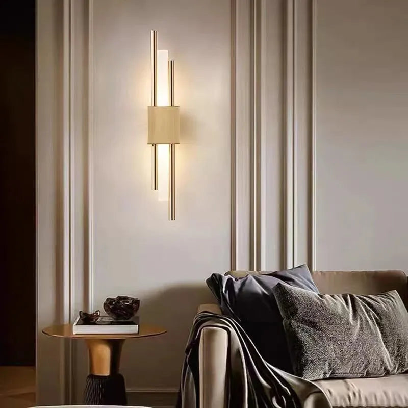 Arisha Modern Metal/Marble LED Wall Lamp