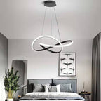 Arisha Pendant Light linear Modern, /Metal, Black/White, Dining Room
