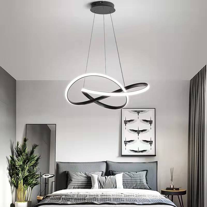 Arisha Pendant Light linear Modern, /Metal, Black/White, Dining Room