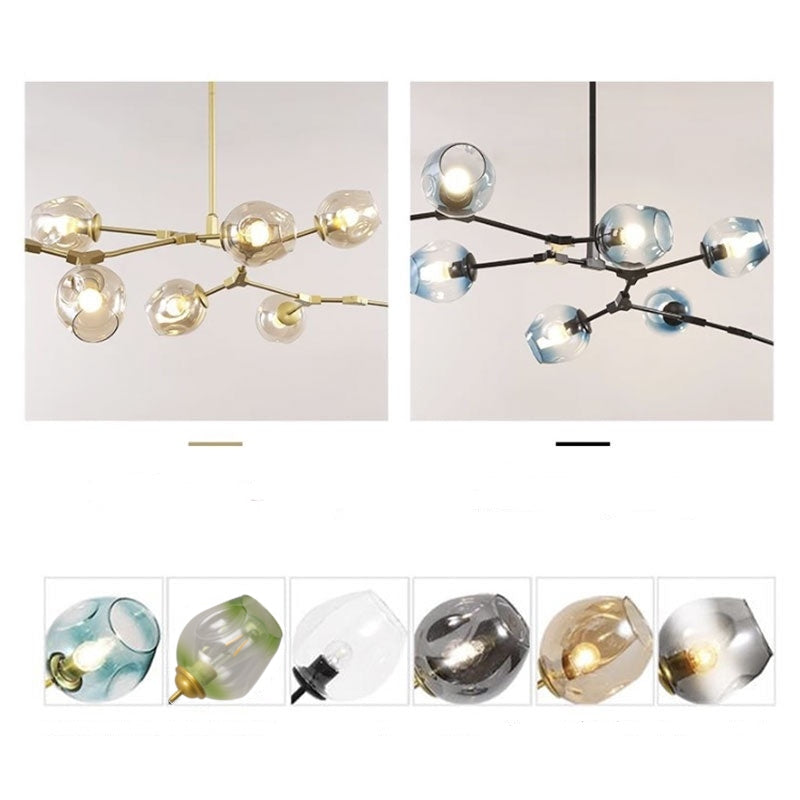 Kirae Nordic Modern Glass Pendant Light Clear Bubble