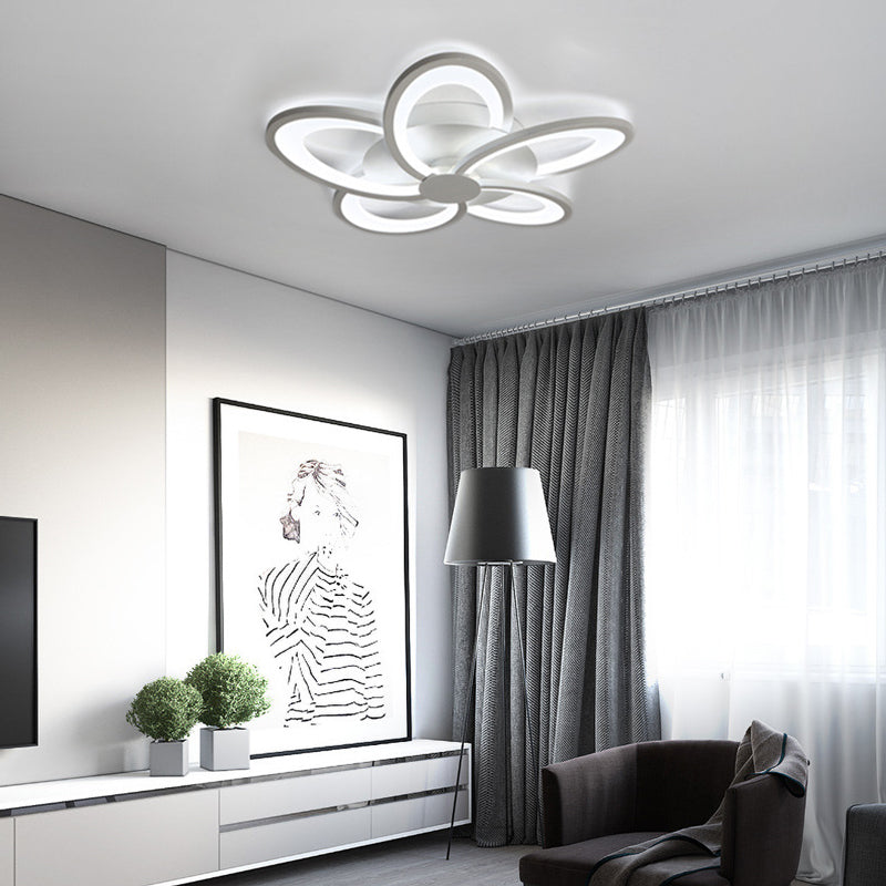 Arisha Flower Shape Ceiling Light White , 2 Style