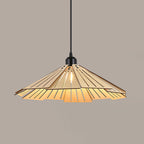 Arisha Retro Pendant Light, Metal & Wood
