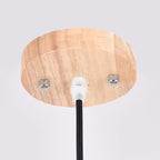 Arisha Retro Pendant Light, Metal & Wood