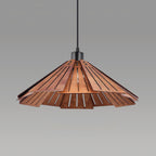 Arisha Retro Pendant Light, Metal & Wood