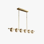 Kristy Modern Luxury metal/Glass Pendant Light, Gold