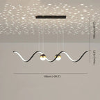 Arisha Nordic Globe Wavy Metal/ Pendant Light