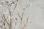 Textured Neutral Floral Impasto Painting
