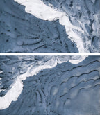 Textured Coastal Wave Relief Painting