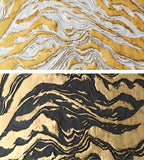 Luxe Gold Vein Marble Swirl Impasto Painting