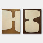 Wall Art Abstract Neutral Organic Soft