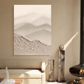 Minimalist Sand Dune Art Oil Painting Neutral