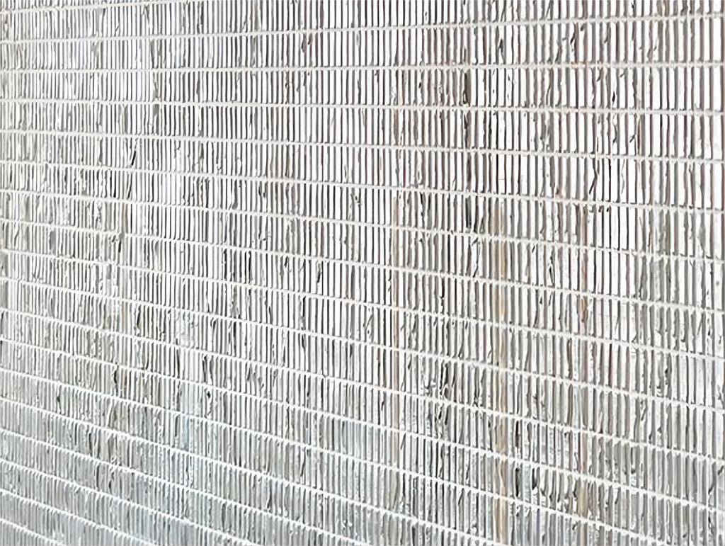 Textured Grid Painting Black White Neutral