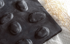 3D Textured Black Wall Art Abstract Tactile Dot