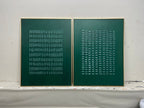 Wall Art Abstract Minimalism Modern Geometric Emerald Green