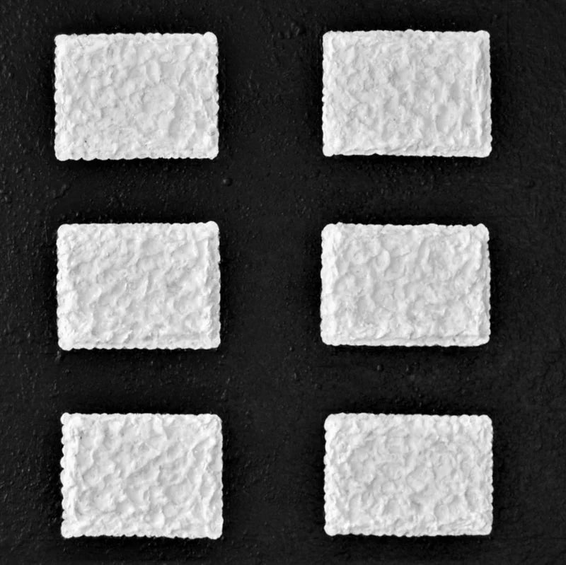 Black And White Grid Textured Wall Art