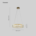 Kristy Elegant Round Crystal Chandelier, Clear