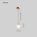 Kristy Diamond Facet Golden Pendant Light, Metal/
