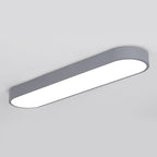 Arisha Oval Flush Mount LED Ceiling Light, Black/White/Grey/Gold
