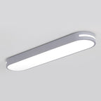 Arisha Oval Flush Mount LED Ceiling Light, Black/White/Grey/Gold